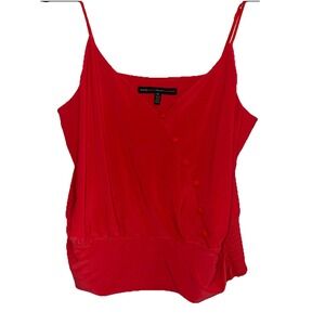 White House Black Market Women's Medium Red Top